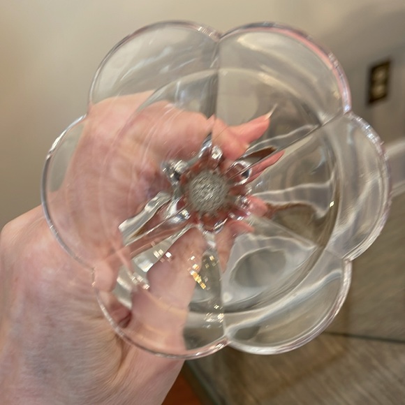 1983 Ebeling & Reuss Co, Full Lead Crystal Floral Candlesticks, Pair - Picture 7 of 16